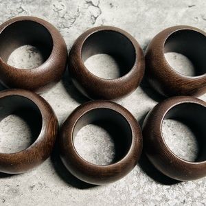 Wayfair Wood Napkin Rings (set of 6)